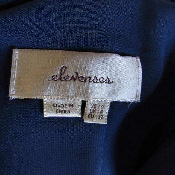 SOLD Anthropologie Elevenses Jumpsuit Velvet Navy Sz 0 - Picture 8 of 8